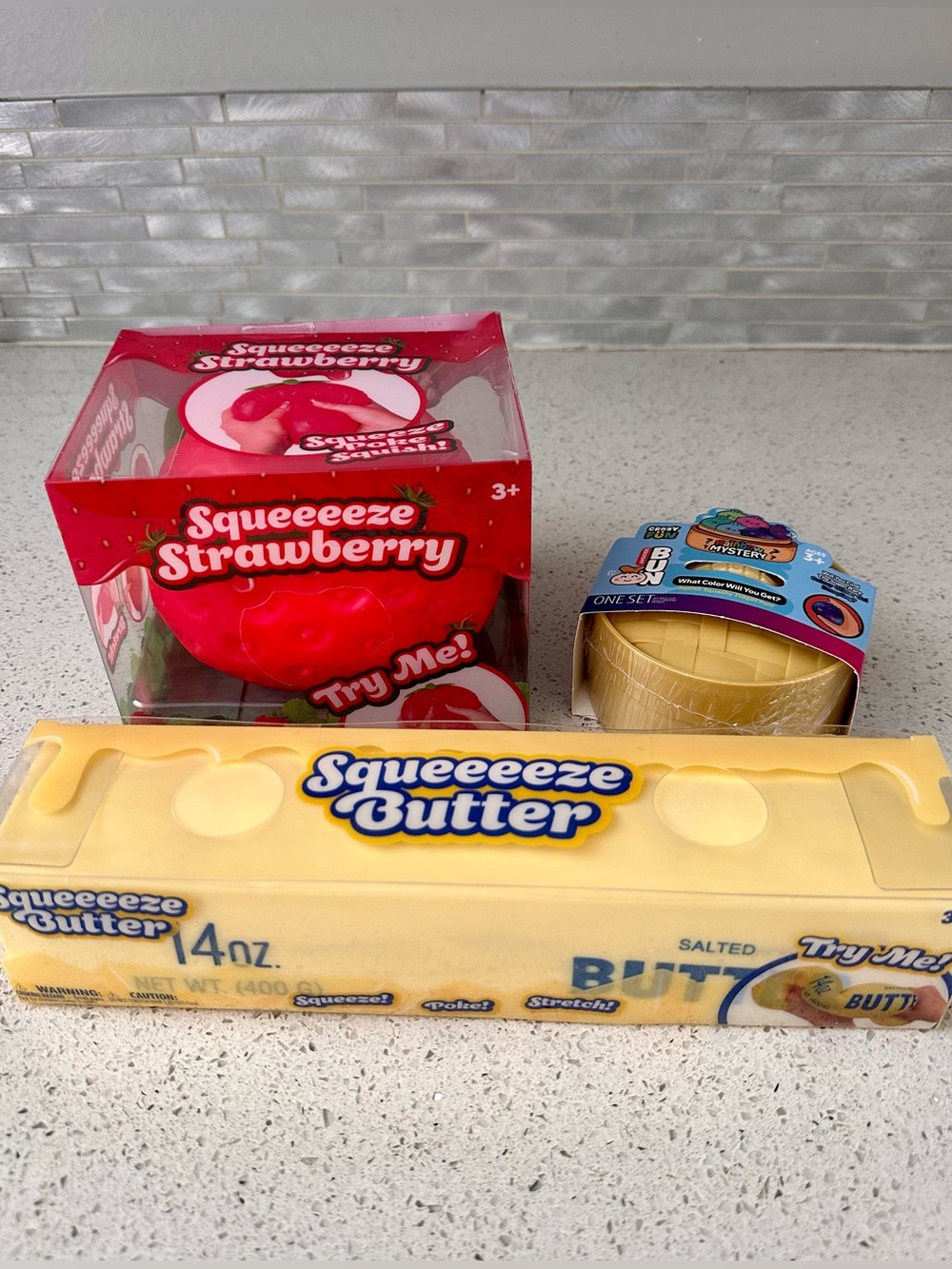 Squishy Bundle - Squishy Butter, Squishy Strawberry, Squishy Dumpling